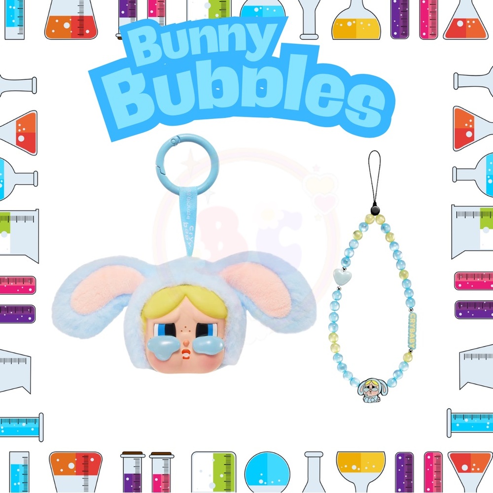 BUNDLE-CRY BABY POWERPUFF PENDANT WITH MATCHING PHONE CHARM!-BUNNY BUBBLES